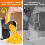 Electric Cheese Grater and Salad Maker with Blades