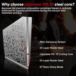 Huusk 3-Inch Damascus Paring Knife with Wooden Handle