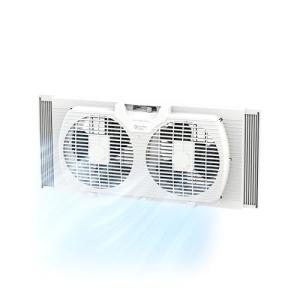 Comfort Zone 9-Inch Twin Window Fan with Reversible Airflow