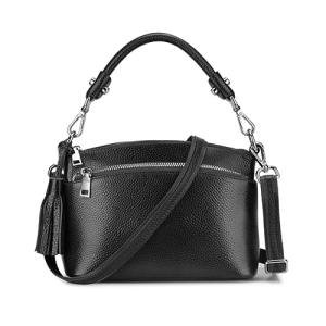 S-ZONE Small Leather Crossbody Handbag for Women