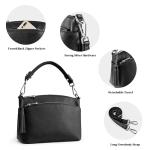 S-ZONE Small Leather Crossbody Handbag for Women