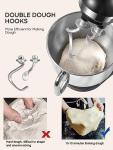 Fohere Stand Mixer with Dough Hook and Whip