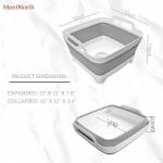 MontNorth 9L Collapsible Wash Basin with Drain Plug