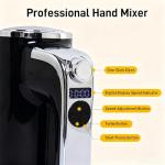 Electric Hand Mixer with LCD Display and Storage