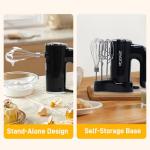 Electric Hand Mixer with LCD Display and Storage