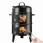 RYHOFOUD 19-Inch Charcoal Smoker Grill for BBQ