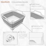 MontNorth 9L Collapsible Wash Basin with Drain Plug