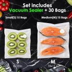 Handheld Vacuum Sealer with 30 Reusable Bags