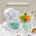 Elite Gourmet Snow Cone and Shaved Ice Maker