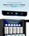 EUHOMY 100 Can Mini Beverage Refrigerator with Glass Door