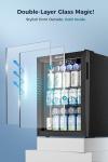 EUHOMY 100 Can Mini Beverage Refrigerator with Glass Door