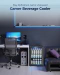 EUHOMY 100 Can Mini Beverage Refrigerator with Glass Door