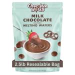 Milk Chocolate Melting Wafers, 2.5lb Bag