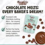 Milk Chocolate Melting Wafers, 2.5lb Bag