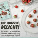 Milk Chocolate Melting Wafers, 2.5lb Bag