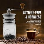 Coffee Grinder Lid for Mason Jars - Manual Burr