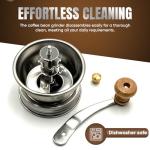 Coffee Grinder Lid for Mason Jars - Manual Burr