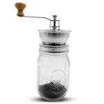 Coffee Grinder Lid for Mason Jars - Manual Burr