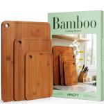 Set of 3 Bamboo Cutting Boards with Handle