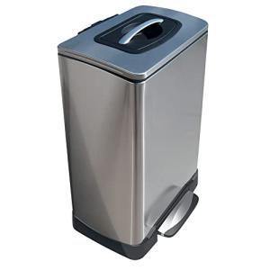 Trash Krusher Manual Trash Compactor, 40L Stainless Steel