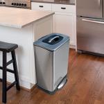 Trash Krusher Manual Trash Compactor, 40L Stainless Steel