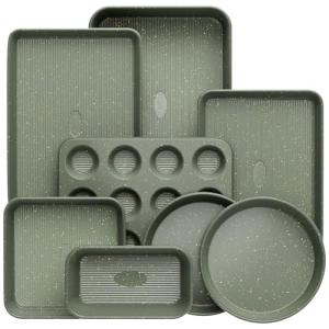 8-Piece Nonstick Bakeware Set in Green