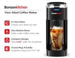 Bonsenkitchen Single Serve Coffee Maker with Strength Control