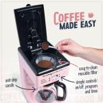 Nostalgia 12-Cup Pink Programmable Coffee Maker