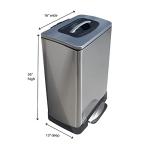 Trash Krusher Manual Trash Compactor, 40L Stainless Steel