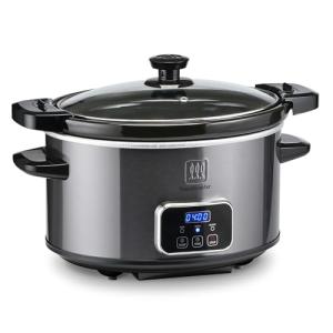 Toastmaster 4-Quart Digital Slow Cooker, Graphite