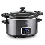 Toastmaster 4-Quart Digital Slow Cooker, Graphite
