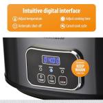 Toastmaster 4-Quart Digital Slow Cooker, Graphite