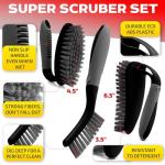 3-Piece Scrub Brush Set for Easy Cleaning