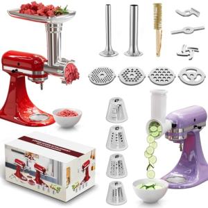 21-Piece Meat Grinder & Cheese Grater Set
