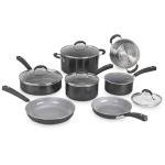 Cuisinart 11-Piece Nonstick Cookware Set, Black