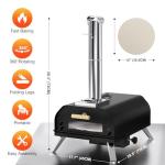 GRILIFE 12-Inch Outdoor Wood Pellet Pizza Oven