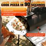 GRILIFE 12-Inch Outdoor Wood Pellet Pizza Oven