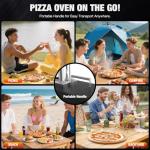 GRILIFE 12-Inch Outdoor Wood Pellet Pizza Oven