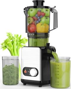 High Yield Cold Press Juicer with Wide Chute