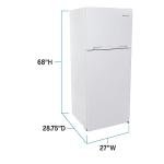 West Bend 14.3 Cu.Ft. Freestanding Dual Door Fridge