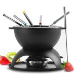 Artestia 5-Cup Cast Iron Fondue Pot Set