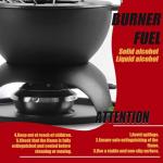 Artestia 5-Cup Cast Iron Fondue Pot Set