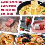 Artestia 5-Cup Cast Iron Fondue Pot Set