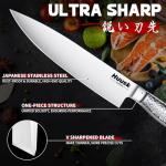 Huusk 15-Piece Japanese Stainless Steel Knife Set