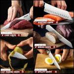 Huusk 15-Piece Japanese Stainless Steel Knife Set