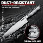 Huusk 15-Piece Japanese Stainless Steel Knife Set