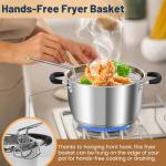 AOSION 6QT Stainless Steel Stock Pot with Lid