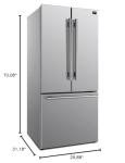 30" French Door Refrigerator with Bottom Freezer