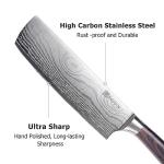 PAUDIN 7" Nakiri Knife - Sharp Kitchen Cleaver