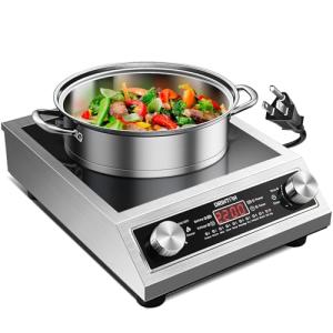 Portable 2200W Induction Cooker with 10 Functions